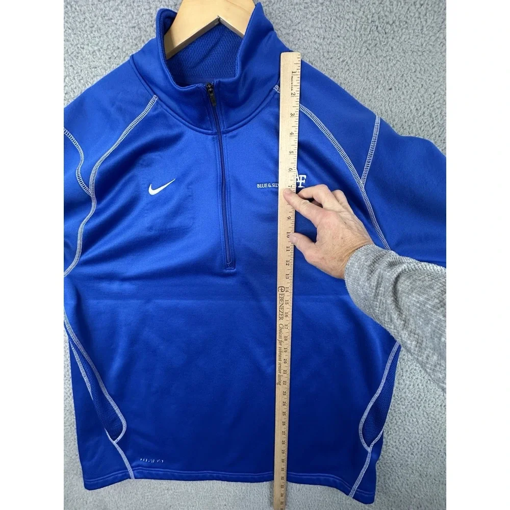 Air Force Academy Blue Silver Club Sweater Mens 2XL Blue Nike Therma Fit 1/4 Zip